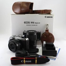 Canon ミラーレス一眼カメラ EOS M6 Mark II ダブルズームキット シルバー EOSM6MK2SL-WZK