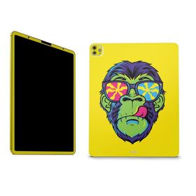MightySkins Skin Compatible with Apple iPad Pro 12.9" M2 6th Gen (2022) Full Wrap Kit - Hypno Chimp | Protective, Durable, and Unique Vinyl Decal wrap