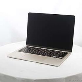 MacBook Air 13.6-inch Late-2024 MC8J4J／A Apple M3 8コアCPU_10コアGPU SSD256GB スターライト ［グラフィック：オンボード／JISキー
