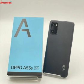 【中古】OPPO A55s 5G 64GB ブラック A102OP SoftBank版SIMフリー 訳あり品