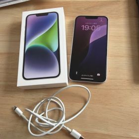 Apple iPhone 14 パープル 本体 充電ケーブル付き