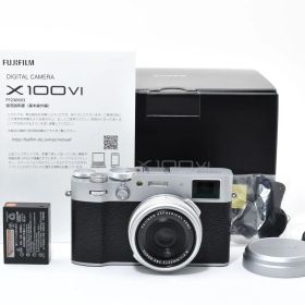 ★新品級★ フジフイルム FUJIFILM X100VI シルバー 《ショット数2199回・元箱付・付属品多数！》★完動品★ #A603006