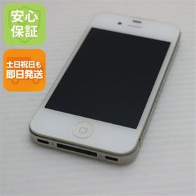 アップル(Apple)の超美品 iPhone4 16GB ホワイト 白ロム M666(スマートフォン本体)