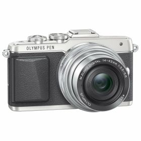 【中古】【非常に良い】OLYMPUS ミラーレス一眼 PEN E-PL7 14-42mm EZレンズキット シルバー E-PL7 EZ LKIT SLV