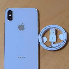 iPhone X シルバー 256GB バッテリー100% SIMフリー