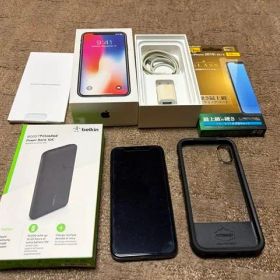 アップル iPhone X 64GB 本体 充電器 ケース スマホ フィルム