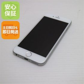 アイフォーン(iPhone)の超美品 au iPhone6 16GB シルバー 白ロム M666(スマートフォン本体)