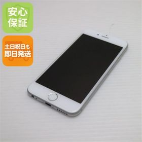 アイフォーン(iPhone)の超美品 au iPhone6 16GB シルバー 白ロム M666(スマートフォン本体)