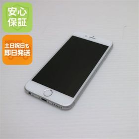 アイフォーン(iPhone)の超美品 au iPhone6 16GB シルバー 白ロム M666(スマートフォン本体)