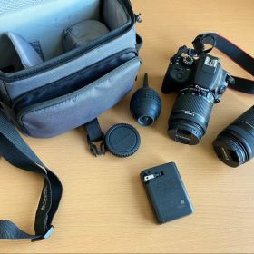 【全込】Canon EOS Kiss X7 ダブルズーム バッグ付