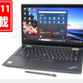 使用340時間 中古美品 フルHD タッチ 13.3インチ Lenovo ThinkPad X390 Yoga Windows11 高性能 第8世代Core i7-8565U 8GB 爆速NVMe式512GB-SSD カメラ 無線 Office付き Win11【中古ノートパソコン 中古パソコン 中古PC】送料無料 あす楽対応 即日発送