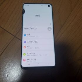 ジャンク Galaxy S10 docomo ブルー 液晶・背面に割れあり