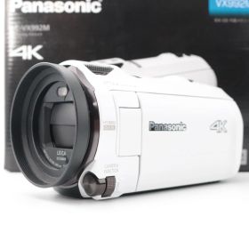パナソニック 4K ビデオカメラ VX992M 64GB 光学20倍ズーム ピュアホワイト HC-VX992M-W 【中古】