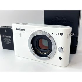 ニコン(Nikon)のNikon 1 J1 ミラーレスデジカメ ホワイト ボディ #3C06(ミラーレス一眼)