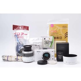 ニコン(Nikon)のニコン Nikon1 J1 ホワイトレンズセット スマホ転送(ミラーレス一眼)