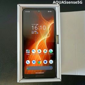 AQUOS sense5G ブラック 64GB SIMフリーSHARP