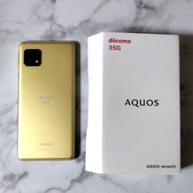 docomo AQUOS sense5G SH-53A★ゴールドカラー★中古品