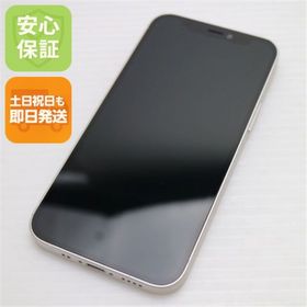 アイフォーン(iPhone)の超美品 SIMフリー iPhone12 mini 128GB ホワイト M555(スマートフォン本体)