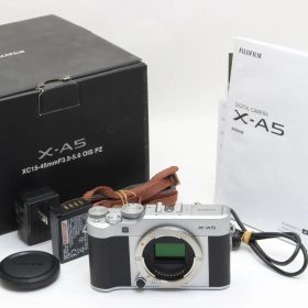 C (一部難あり) FUJIFILM フジフィルム X-A5 ボディ シルバー 返品不可 1-28