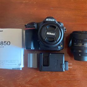 Nikon D850 液晶割れあり 動作OK レンズ×2 バッテリー付