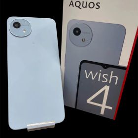 ◎ 【極美品】シャープのAQUOS wish4（アクアブルー）
