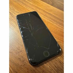 iPhone7 128GB ブラック SIMロック解除済み 割れあり(スマートフォン本体)