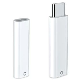 ASKUBSKU Apple USB-C- Apple Pencil アダプタ 2個入り 対応iPad第10世代 対応Apple Pencil（第1世代）純正交換用 充電とBluetoothペアリング可能 ペンシル充電用 変換アダプタ ライトニングから Type-C 変換 白い