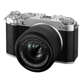 【新品】フジフイルム FUJIFILM X-M5 XC15-45mmレンズキット シルバー【選べる5年間延長保証対象(別料金)】