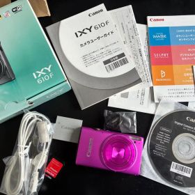 美品 キャノン Canon IXY610F ピンク デジカメ カード付き