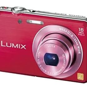 【中古】パナソニック デジタルカメラ ルミックス FH8 光学5倍 レッド DMC-FH8-R