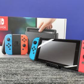 【画面両サイドの黒枠にキズ有り・初期型SWITCH】 HAC-001 NINTENDO / 任天堂