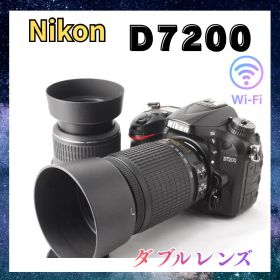 ❤️Nikon D7200 ダブルズーム 高性能 高画質 一眼レフ Wi-Fi搭載