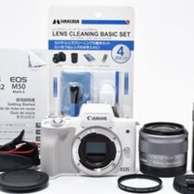 ★極上美品★ Canon EOS Kiss M2 ホワイト EF-M 15-45mm IS STM レンズキット Wi-Fi Bluetooth 付属品多数 ミラーレス一眼 #0459A