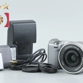 【中古】SONY ソニー α NEX-5R パワーズームレンズキット シルバー シャッター回数僅少