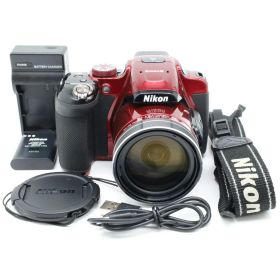 画面右側に薄い黄変がありますが■美品■ Nikon COOLPIX P610 レッド