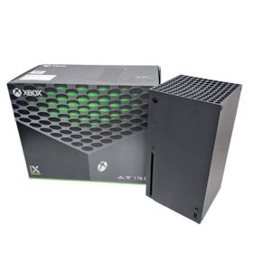 マイクロソフト(Microsoft)のMicrosoft マイクロソフト Xbox Series X RRT-00015 ゲーム機本体 ブラック 動作確認済 【中古】 22603R34(家庭用ゲーム機本体)