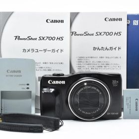Canon キャノン PowerShot SX700 HS ブラック 元箱 /2858 動作OK 返金保証