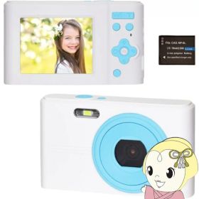 デジタルカメラ TWO TONE KEIYO ケーヨー 4400万画素 FULL HD動画撮影 デジタルズーム16倍 ホワイト×アクア NT-DC001-WAQ【/srm】