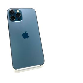 アップル(Apple)の【全額返金保証】【最速発送】Apple iPhone iPhone 12 Pro Max 128GB パシフィックブルー Softbank 動作確認済(スマートフォン本体)