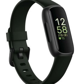 Fitbit Inspire 3 ミッドナイトゼン-ブラック 日本正規品 メーカー保証1年 最大10日間のバッテリー 健康指標ダッシュボード 心拍計測と睡眠スコア 心拍計