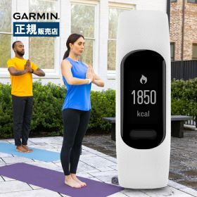 Garmin ガーミン vivosmart 5 ヴィヴォスマート 010-02645-61 アクティビティトラッカー メンズ レディース 健康管理 歩数 心拍 血中酸素 睡眠モニタリング 通知機能 ホワイト S/Mサイズ