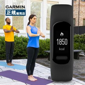Garmin ガーミン vivosmart 5 ヴィヴォスマート 010-02645-60 アクティビティトラッカー メンズ レディース 健康管理 歩数 心拍 血中酸素 睡眠モニタリング 通知機能 ブラック S/Mサイズ