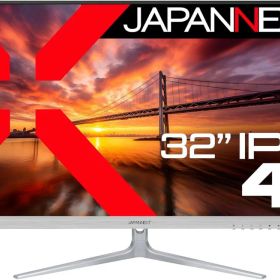 ジャパンネクスト 32インチ ワイド 4K液晶ディスプレイ(3840x2160/IPS/DPx2/HDMIx2/PIP・PBP/スピーカー/チルト/非光沢/2年保証) JN-IPS321UHD