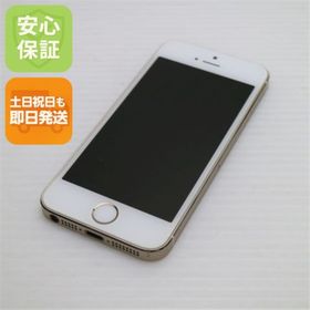 アイフォーン(iPhone)の超美品 DoCoMo iPhone5s 32GB ゴールド 白ロム M777(スマートフォン本体)