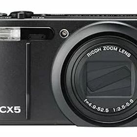 【中古】RICOH ハイブリッドAFシステム搭載 光学10.7倍ズーム CX5 ブラック CX5BK
