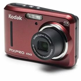 【中古】［非常に良い］Kodak PIXPRO Friendly Zoom FZ43 16 MP Digital Camera with 4X Optical Zoom and 2.7 LCD Screen (Red) by Kodak