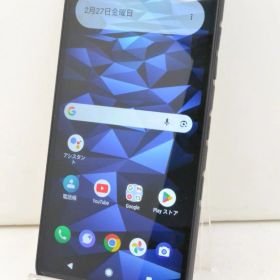 白ロム au SIMフリー 京セラ DIGNO SX3 64GB Android15 ブラック KYG02 初期化済 【m030072】【中古】【K20260227】