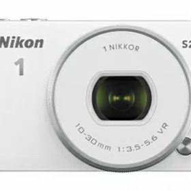 【中古】 Nikon ミラーレス一眼 Nikon1 S2 標準パワーズームレンズキット ホワイト S2PLKWH