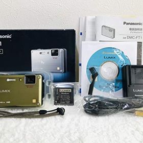 【中古】「非常に良い」パナソニック 防水デジタルカメラ LUMIX (ルミックス) FT1 フォリッジグリーン DMC-FT1-G