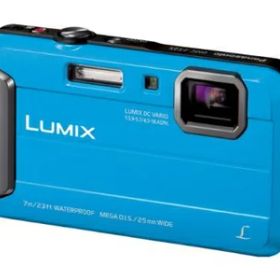 【中古】 パナソニック デジタルカメラ ルミックス FT25 防水 ブルー DMC-FT25-A